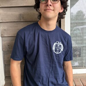 DMJ 2025 Sophomore Large Crest Navy T-Shirt
